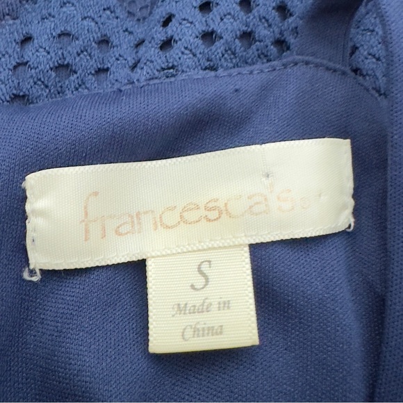 Francesca’s Blue Lace A-line Dress S - Picture 10 of 11